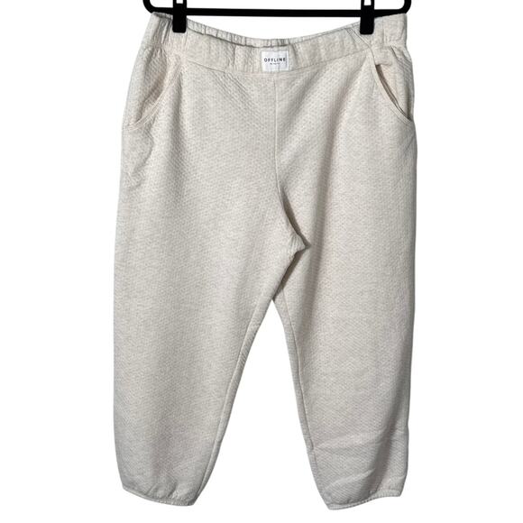 OFFLINE By Aerie Coffee Run Jogger Heather Frost Size XL - Picture 4 of 14